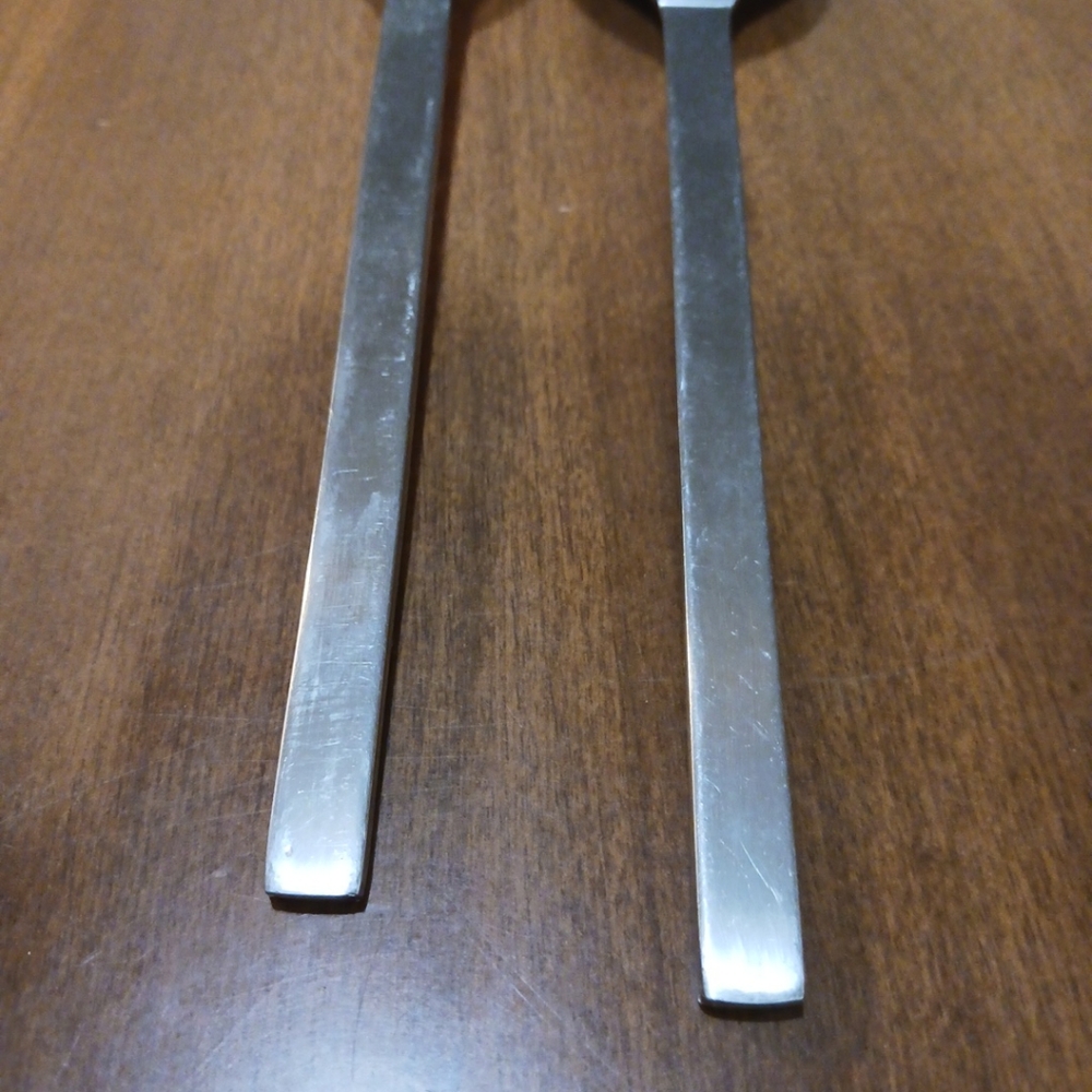 Dansk Serving Dlatware Fork Spoon Discontinued Pair - Picture 5 of 7